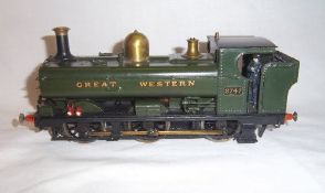 O gauge GWR 0-6-0 pannier tank loco