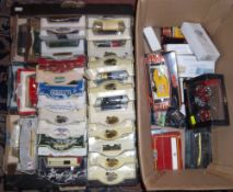 Sel. die cast vehicles inc. Lledo, Matchbox etc. (2 boxes)