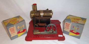Mamod steam engine & Mamod grinding machine & polishing machine in original boxes