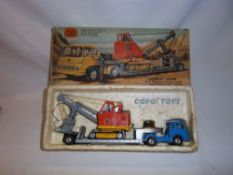 Corgi gift set no. 27 Machinery carrier with Bedford Tractor unit and Priestman Cub Shovel in