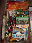 Sel. games, die cast vehicles, card models, Britains price lists & catalogues etc.