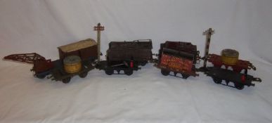 Sel. O gauge wagons, tenders etc. some Hornby