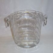 Art Deco style glass wine cooler