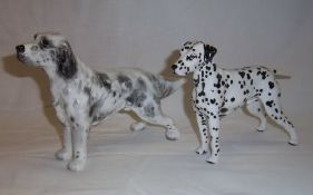 Royal Doulton dalmation HN1113 & grey setter