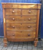 Vict. mah. chest of drawers