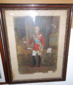 Framed Vict. print of Field Marshall Roberts of Kandahar