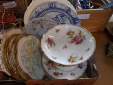 Sel. decorative plates, comport, bread plate etc.