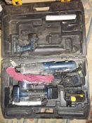 Pro hammer drill, reciprocating saw, circular saw & work light in hard carry case