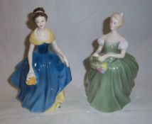 2 Royal Doulton figurines 'Melanie' HN2271 & 'Clarissa' HN2345