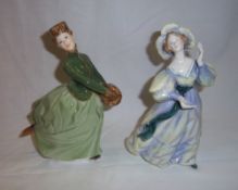 2 Royal Doulton figurines 'Grand Manner' HN2723 & 'Grace' HN2318