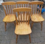 4 country chairs