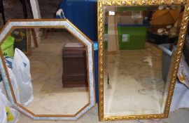 2 gilt framed mirrors