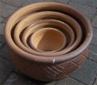 Nest of stoneware pots