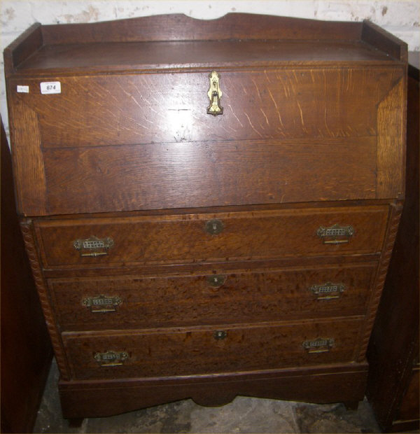 Oak bureau