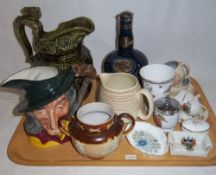 Royal Doulton 'Pied Piper' toby jug, Royal Doulton stoneware two handled pot, Susie Cooper jug