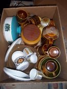 Sel. Midwinter & Hornsea table ware inc. lidded tureens, coffee pot, cups & saucers etc.