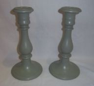 Pr stoneware candlesticks marked William Ridgway Son & Co. Hanley