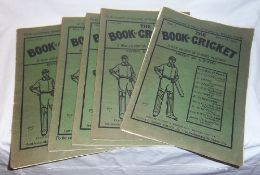 6 vols. `The Book of Cricket` printed by Hudson & Kearns