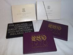 Sel. coins inc. silver proof set of Belize, proof set Virgin Islands, 1970 &1971 GB proof sets