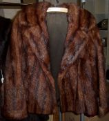 Ladies short fur coat