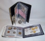 2 coin stock books of mixed coins