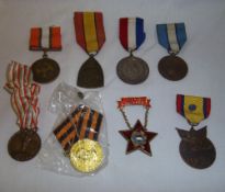 Sel. medals inc. Soviet Russia, French & Belgium