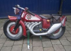 Cast metal motorcycle (originally from fairground ride)