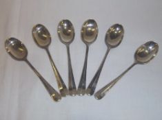 Set 6 silver teaspoons Sheff. 1959 wt approx. 2.8oz