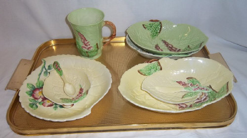 Sel. Carlton Ware `Foxglove` patt. dishes, Carlton Ware chocolate mug etc.