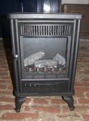 Electric wood burner effect heater