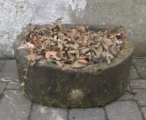 Stoneware demi lune trough width approx. 55cm