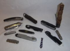 `The Emca Boy Scouts` whistle, coins & sel. penknives