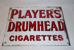 Players enamel advertising sign size approx. 40cm x 30cm