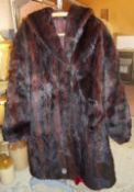 Full length fur coat