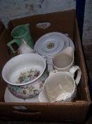 Sel. ceramics inc. Doulton `Tumbling Leaves`, graduating jugs etc.