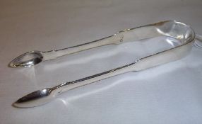 Pr silver sugar tongs with makers mark B.C. & N (possibly Barber Cattle & North York silversmiths)