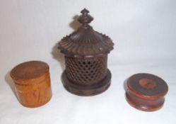 3 pieces treen