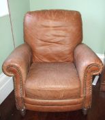 Tan leather chair / recliner