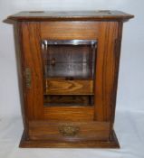 Oak smokers cabinet