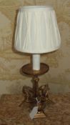 Pr gilt metal table lamps with eagle dec.