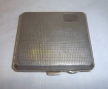 Silver cigarette case with engine turned dec. Birm. 1941