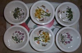 6 Botanic Garden patt. Portmeirion bowls