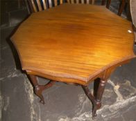 Octagonal mah. occ. table