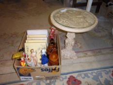 Sel. Oriental ceramics inc. collectors plates, cookie jars, resin occ. table etc.