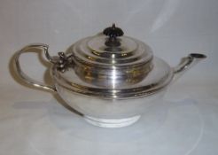 S.P teapot stamped Benson with internal drainer