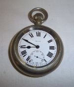 Open face pocket watch marked LNER 7473