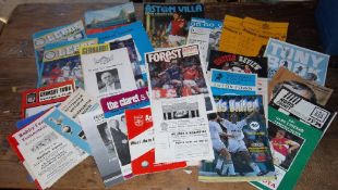 Sel. football programmes inc. Grimsby Town, Notts County, Leeds, Wolverhampton Wanderers etc. mainly