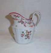 Newhall creamer decorated with Chinese export style floral design pattern no. 195