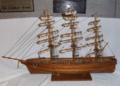 Plank built model of "Cutty Sark"