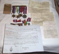 Group of WWII medals to Thomas William Plumtree (Merchant Navy) Mounted 1939-45 star, Atlantic Star,